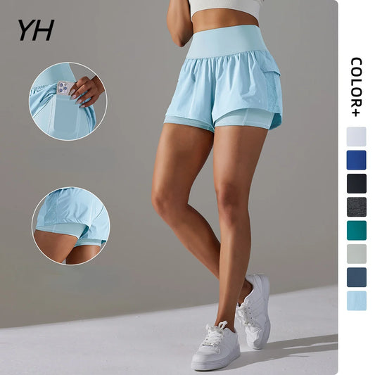 Women Sports Shorts with Pocket